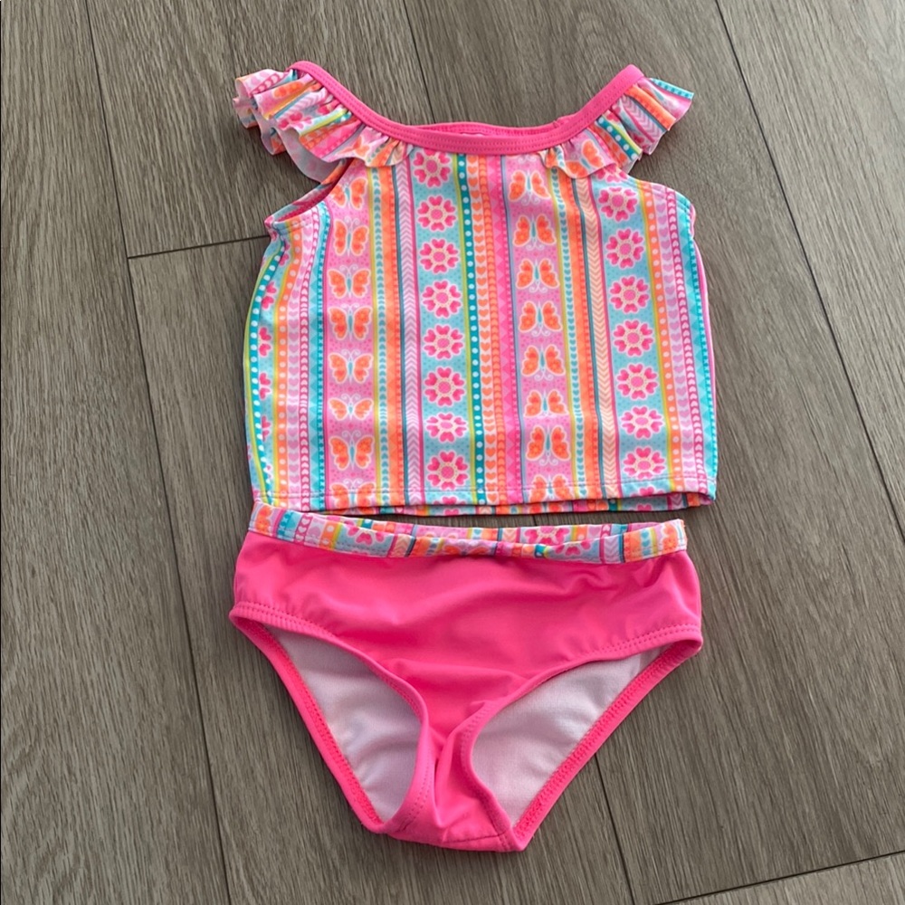 Healthtex toddler girls tankini swimsuit size 3T